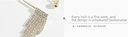 Rhinestones Tassel Bobby Pins Set