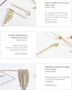 Rhinestones Tassel Bobby Pins Set