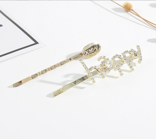 Happy Letters Bobby Pins Set