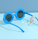 Lovely Flower Flexible TPE Sunglasses for Kids (Blue) (5-12Y)