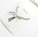 Round Plate Tassel Bracelet