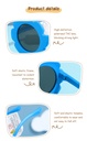 Lovely Flower Flexible TPE Sunglasses for Kids (Blue) (5-12Y)
