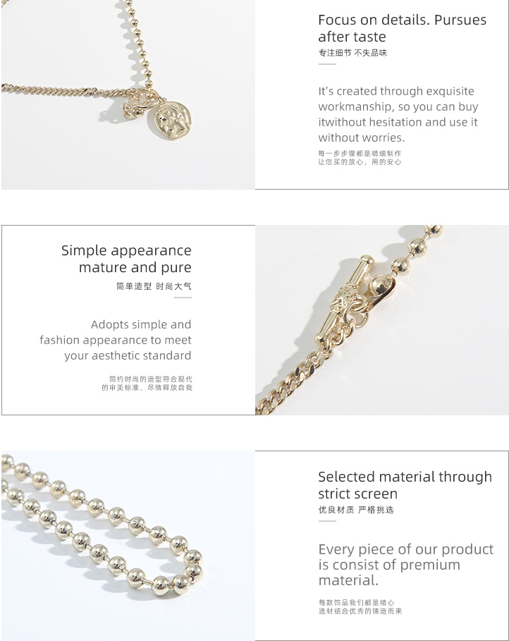 Portrait Wave Chain Bracelet