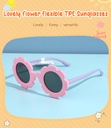 Lovely Flower Flexible TPE Sunglasses for Kids (Pink) (5-12Y)