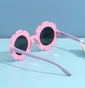 Lovely Flower Flexible TPE Sunglasses for Kids (Pink) (5-12Y)