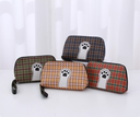 Cat's Claw Patch Plaid Makeup Bag