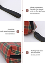 Cat's Claw Patch Plaid Makeup Bag