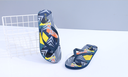 Geometric Contrast Color Flip Flops for Men 