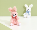 Fluffy Bow Bunny Decoration