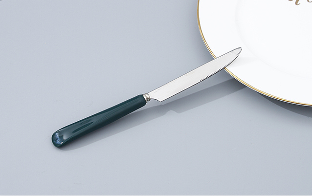 430 Stainless Steel Dinner Knife with Ceramic Handle