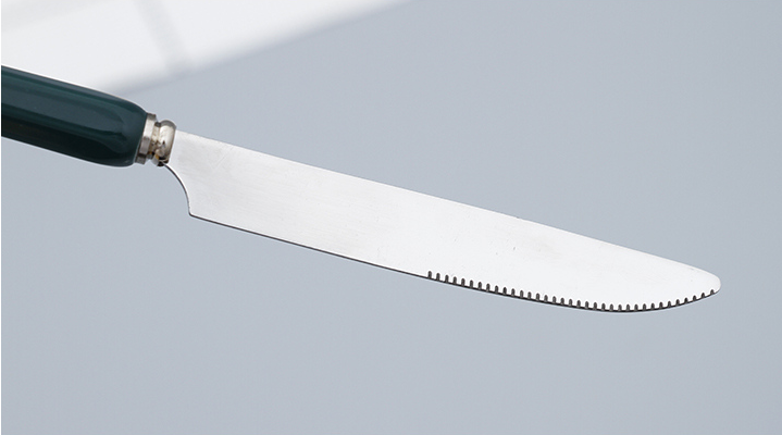 Diamond Design 430 Stainless Steel Dinner Knife with Ceramic Handle