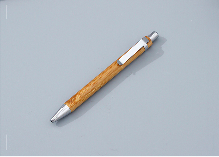 Classic Bamboo Retractable Gel Pen-0.5mm