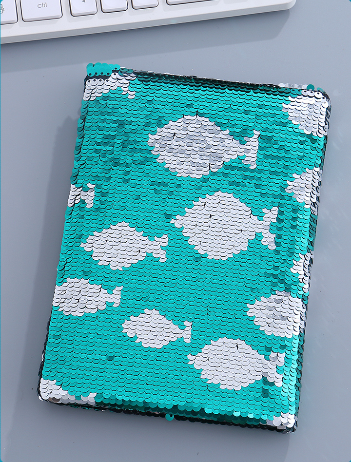 Ocean Collection Sequin Notebook (80gsm) (80 Sheets)