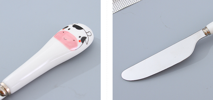Small Cartoon Design Ceramic Cutlery – Knife