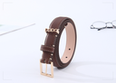 Square Buckle Leather Belt  For Women
