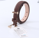 Square Buckle Leather Belt  For Women