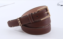 Square Buckle Leather Belt  For Women