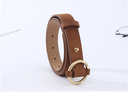 Vintage Style Frosted Leather Belt  For Women