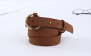 Vintage Style Frosted Leather Belt  For Women