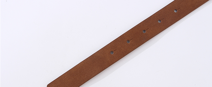 Vintage Style Frosted Leather Belt  For Women