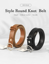 Simple Style Round Knot  Belt for Women