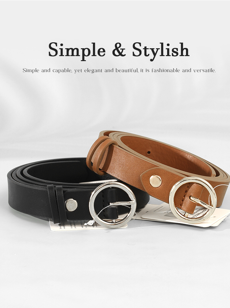 Simple Style Round Knot  Belt for Women