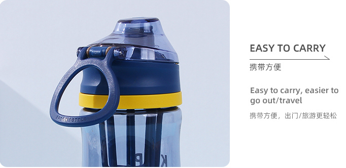 Unlimited Vitality Series Flip Top Shaker Bottle 550ml/18.5fl.oz.(Blue)