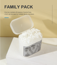 Dull Polish Box Dental Floss Pick(White)(60 Count)
