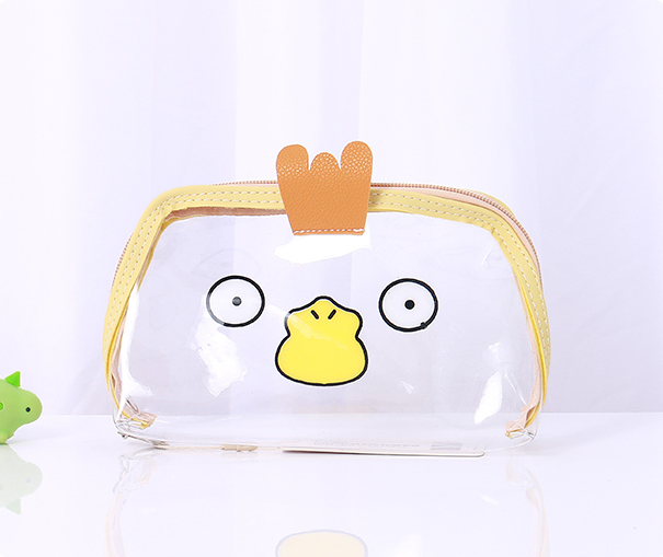 Cartoon Animal Expression Transparent Makeup Bag （assorted colours）