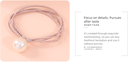 Simple Artificial Pearl Knitting Hair Tie Set of 5 PCS