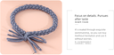 Simple Rings Bow Hair Tie Set of 5 PCS