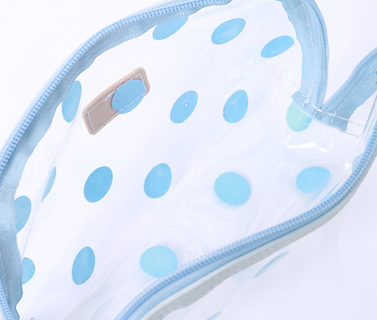 Dot Pattern Transparent Makeup Bag（assorted colours）