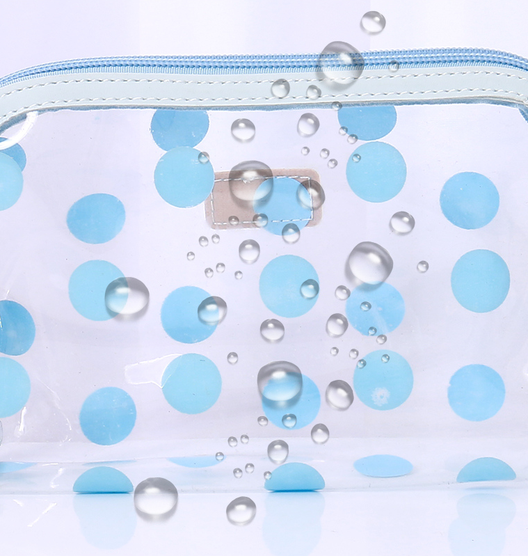 Dot Pattern Transparent Makeup Bag（assorted colours）