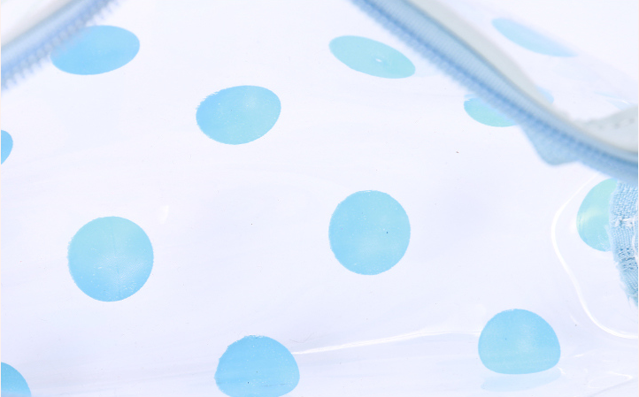 Dot Pattern Transparent Makeup Bag（assorted colours）