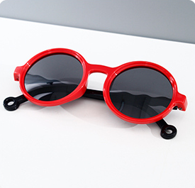Wavy Temples TPE Sunglasses for Kids （for 8 and 12 years old)