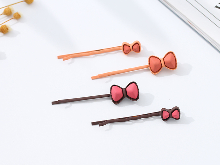Solid Color Bowknots Hairpins Set