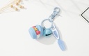 Fork and Cake Painted Buckle Charm