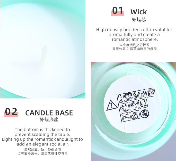 Curved Bottom Candle（Tuberose & White Musk Aroma） 158g/5.5oz.
