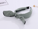 Fresh Green Plaid Headband