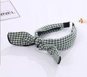 Fresh Green Plaid Headband