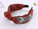Brick Red Lines Headband