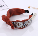 Brick Red Lines Headband