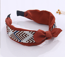 Brick Red Lines Headband