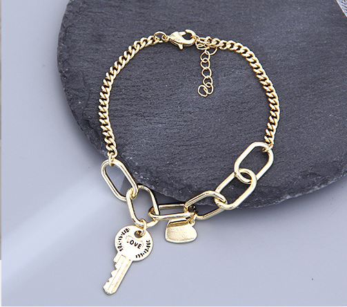 Key Thick Chain Bracelet