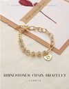 Dazzling Rhinestones Thick Chain Bracelet