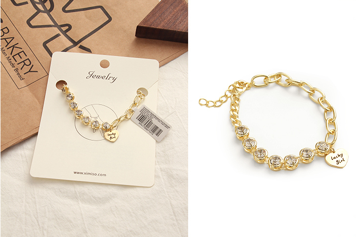 Dazzling Rhinestones Thick Chain Bracelet