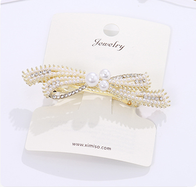 Imitation Pearls Knot Hairpin