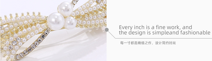 Imitation Pearls Knot Hairpin