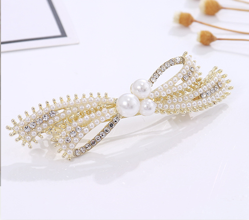 Imitation Pearls Knot Hairpin