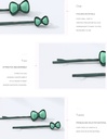 Solid Color Bowknots Hairpins Set